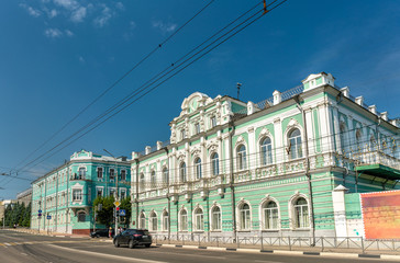 Fototapeta na wymiar Arbitral tribunal building in the city centre of Ryazan, Russia