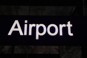 Airport Station Sign