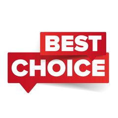 Best choice tag speech bubble