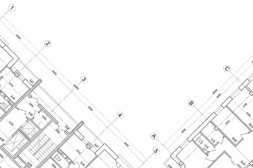 Background of architectural drawing