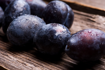 mouth-watering purple plums