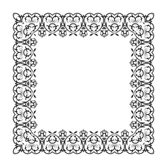 Lacy frame with ornate pattern