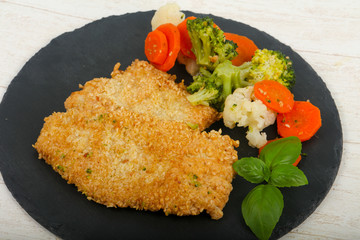Chicken with sesame seeds