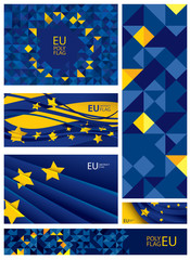 Abstract European Flag (Vector Art)