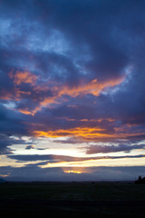 Fototapeta na wymiar Sunset in Oregon 