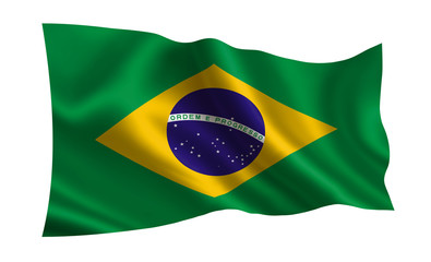 Flag of Brazil. Part of the series. 