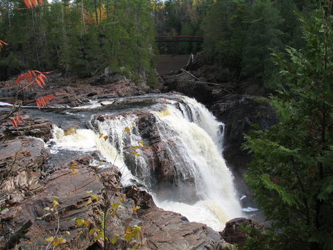 Waterfall in Ontario, Canada in North America.