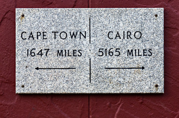 Miles To Cape Town or Cairo