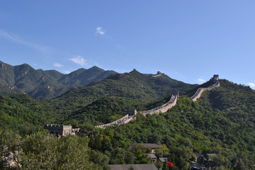 A far-away look to Great Wall of China. Pic was taken in Badaling, September 2017