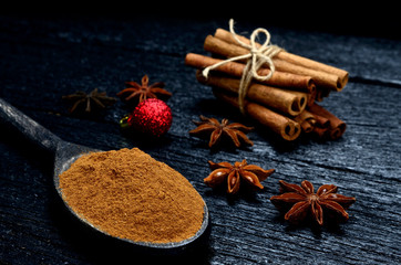  cinnamon on table