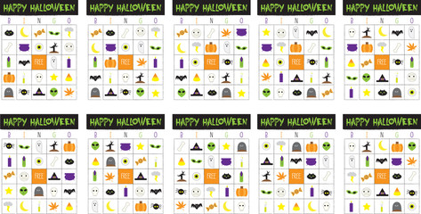 Halloween Bingo Set