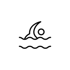 Swimming flat icon