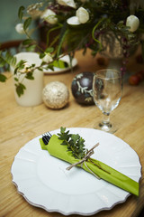 festive table setting
