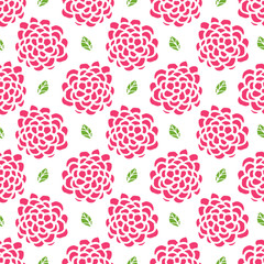 Seamless floral pattern. Hand Drawing