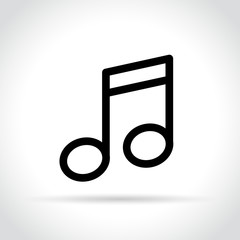 music icon on white background