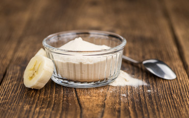 Portion of Ground Banana, selective focus