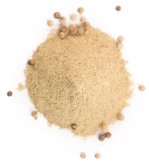 White Pepper isolated on white background