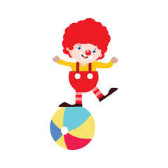 Circus Performer Cartoon Vector Illustration