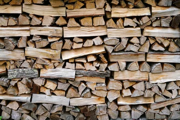 stacking fire wood