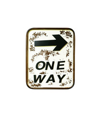 One Way Right Sign