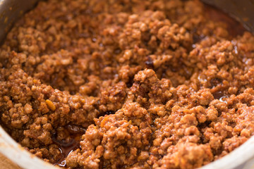 Classic and tasty ragù from Bologna  Italy