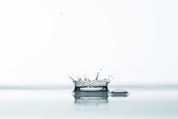 Photo of water splashes and ripples background