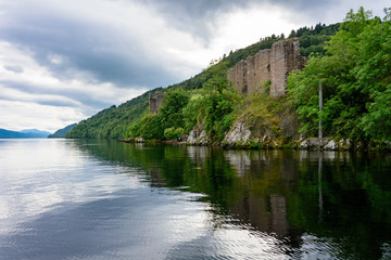 Fototapeta na wymiar Urquhart Castle on Loch Ness