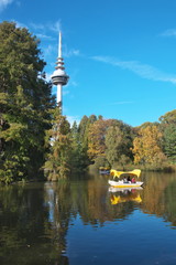 Luisenpark in Mannheim - obrazy, fototapety, plakaty