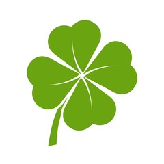 Simple Clover with four leaves 