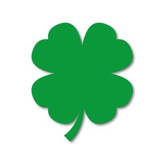 Simple Clover with four leaves 