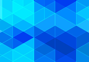 Abstract geometric blue color modern background. vector illustration