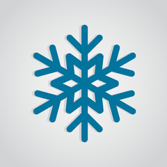 Snowflake. Winter Holidays. December