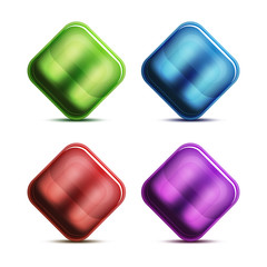 Glass buttons and icons