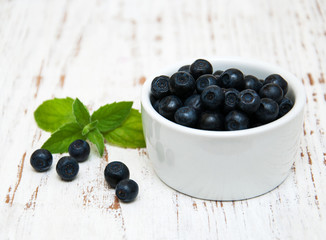 Bowl with Blueberries