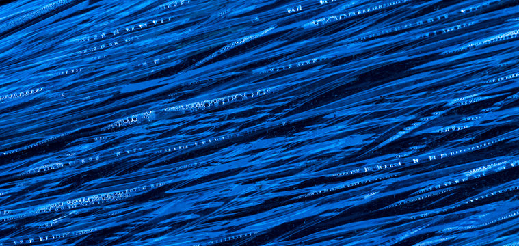 Blaue Plastikfolie