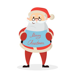 Isolated happy Santa