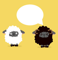 black sheeps speech bubble