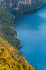 Fototapeta premium Tara mountain and Drina river canyon landscape