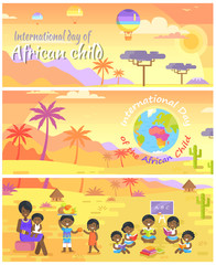 International Day of African Child Posters Set