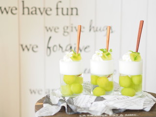 シャインマスカットのオシャレなゼリー