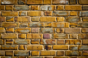 Yellow brown brickwork (background, texture)