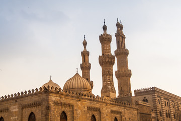 The Mosque of al-Azhar in Cairo, Egypt.