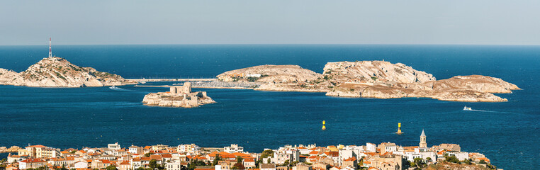 View on Chateau d'If near Marseille, France