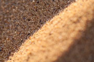 Close up macro texture of sand dune in Sahara desert.