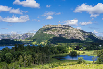 Fototapeta premium Summer landscape of Norway