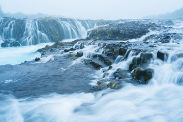 Bruarfoss waterfall in Iceland