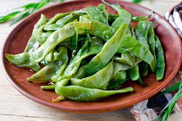 Salad of green beans with tarragon
