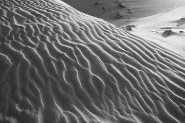 Sand mountains in the desert