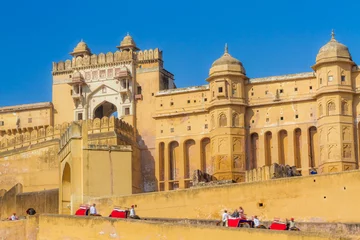 Papier Peint photo autocollant Travaux détablissement Amer Fort, Rajasthan