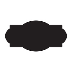 heraldic black silhouette decorative frame